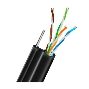 Кабель UTP CAT5E CCA 0.51 mm LDPE Outdoor + дріт TRINIX (305м)