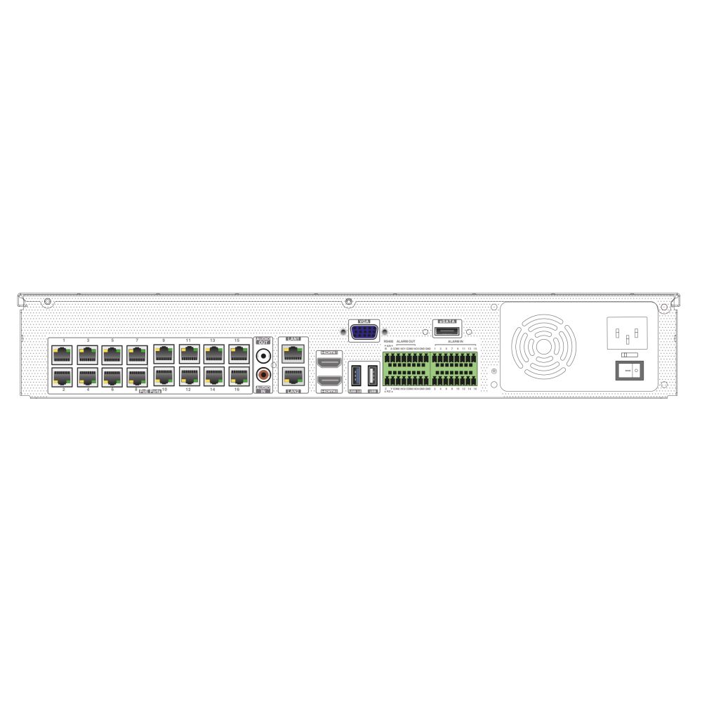 Відеореєстратор TD-3332H4-16P-A2 TVT Відеореєстратор TD-3332H4-16P-A2 TVT