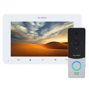 Комплект відеодомофону SM-07MHD WHITE + ML-20HD SILVER-BLACK Slinex