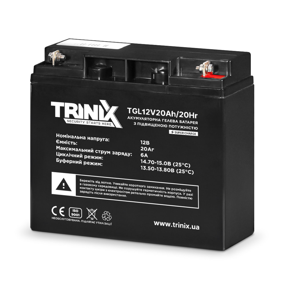 Акумуляторна батарея TGL12V20Ah/20Hr TRINIX GEL Super Charge