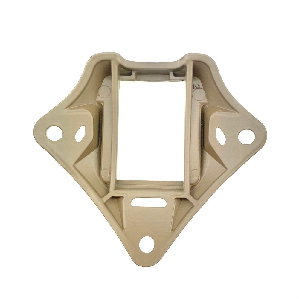 Металевий кронштейн платформа кріплення шрауд NVG Mount зірка на тактичний шолом,  Койот