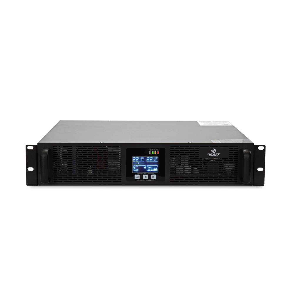Джерело безперебійного живлення KRF-RM/1000VA/1KW Pro Online UPS Kraft Джерело безперебійного живлення KRF-RM/1000VA/1KW Pro Online UPS Kraft