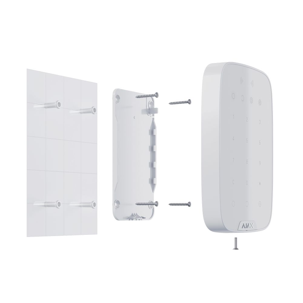 Клавіатура Ajax Keypad Plus біла Клавіатура Ajax Keypad Plus біла