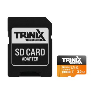 Карта пам'яті 32GB microSDHC (з SD адаптером) U3 V30 A1 Trinix