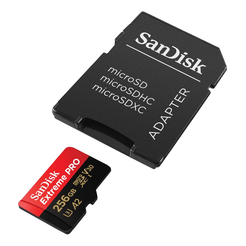 Miсro-SDXC 256GB SanDisk Extreme PRO TransFlash Memory Card (з SD адаптером) class 10 UHS-I Miсro-SDXC 256GB SanDisk Extreme PRO TransFlash Memory Card (з SD адаптером) class 10 UHS-I