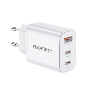 Адаптер PD3046 PD30W GAN A+2xC wall charger White Choetech
