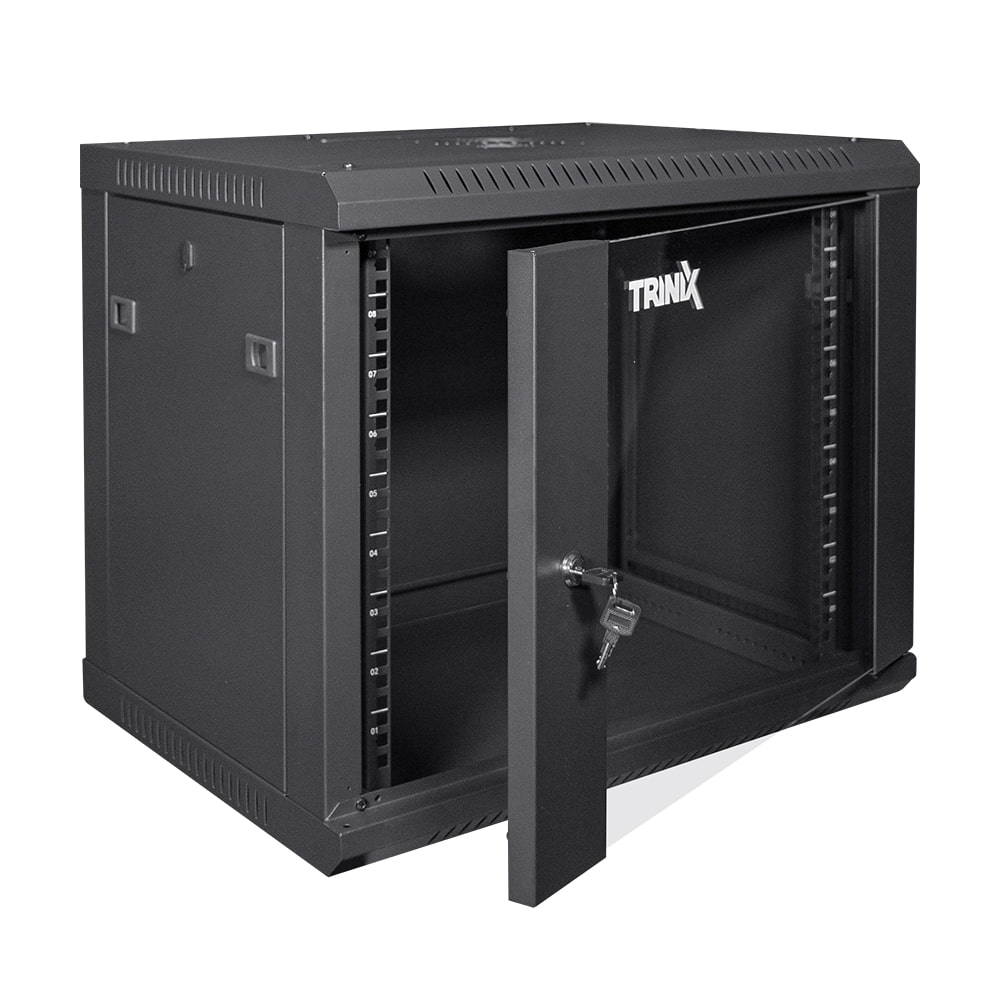 Комутаційна шафа TRX-9U/600x450x503 Black Trinix Комутаційна шафа TRX-9U/600x450x503 Black Trinix