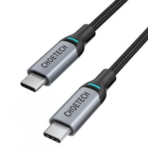 Кабель XCC-1002 USB-C to USB-C 1.8m Black nylon Choetech
