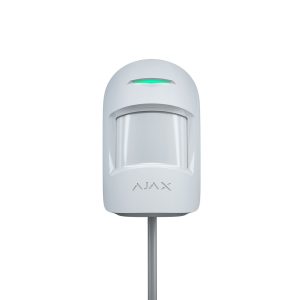 Дротовий датчик руху з мікрохвильовим сенсором Ajax MotionProtect Plus Fibra білий