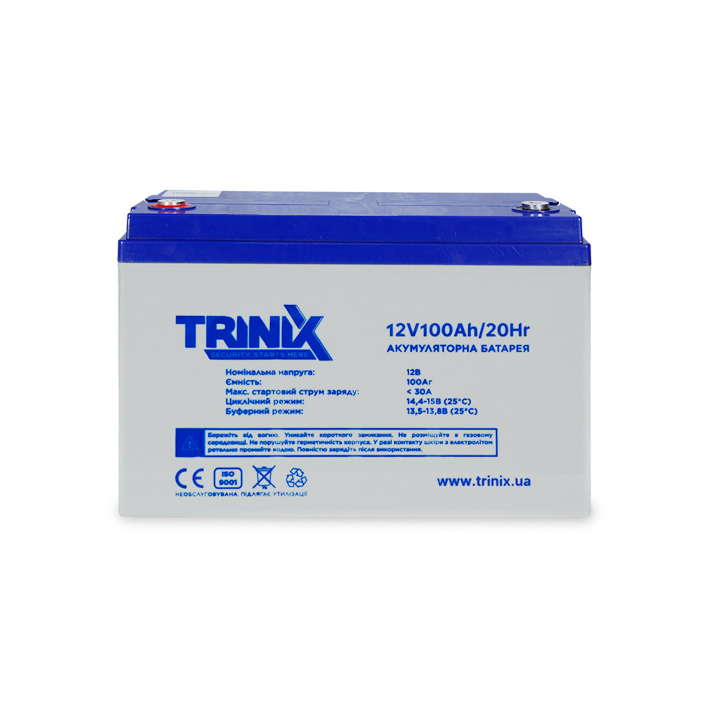 Акумуляторна батарея 12V100Ah/20Hr TRINIX свинцево-кислотна