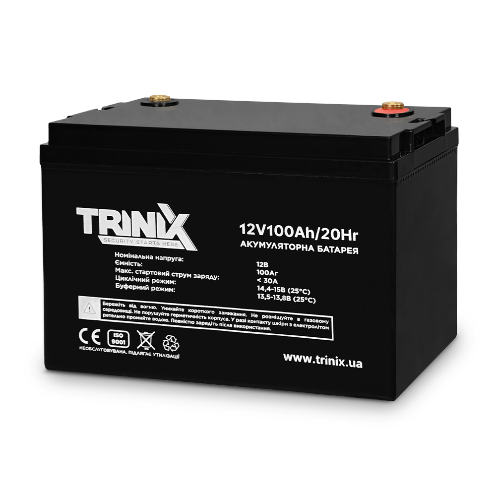 Акумуляторна батарея 12V100Ah/20Hr TRINIX свинцево-кислотна