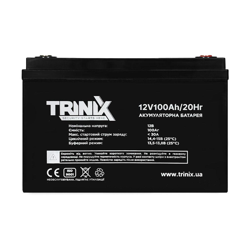 Акумуляторна батарея 12V100Ah/20Hr TRINIX свинцево-кислотна