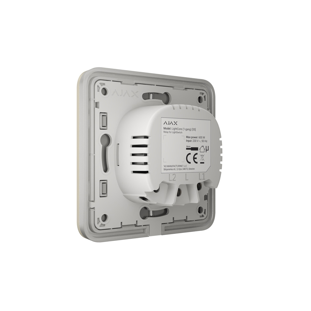 Кнопка Button (ivory/слонова кістка) для LightSwitch SoloButton (1-gang/2-way) Ajax Кнопка Button (ivory/слонова кістка) для LightSwitch SoloButton (1-gang/2-way) Ajax