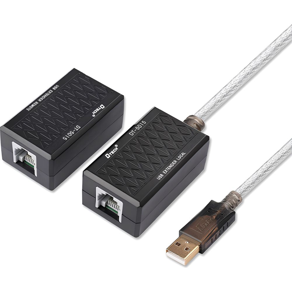 Модуль подовжувач USB 2.0 - 60М DT-5015 Dtech Модуль подовжувач USB 2.0 - 60М DT-5015 Dtech
