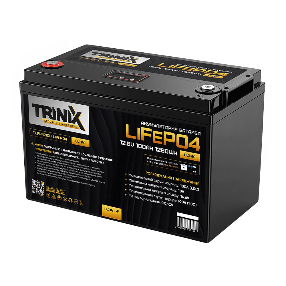 Акумуляторна батарея 100 Ah 12V TLFP-12100 Ultra LiFePO4 TRINIX