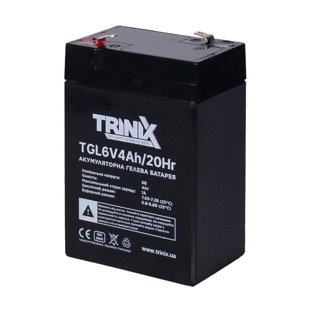 Акумуляторна батарея TGL6V4Ah/20Hr TRINIX GEL Акумуляторна батарея TGL6V4Ah/20Hr TRINIX GEL