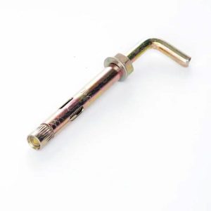 Анкер з кожухом і гайкою з L-крюком М10/12*100 ЦЖ Apro (ящ. 140 шт.)