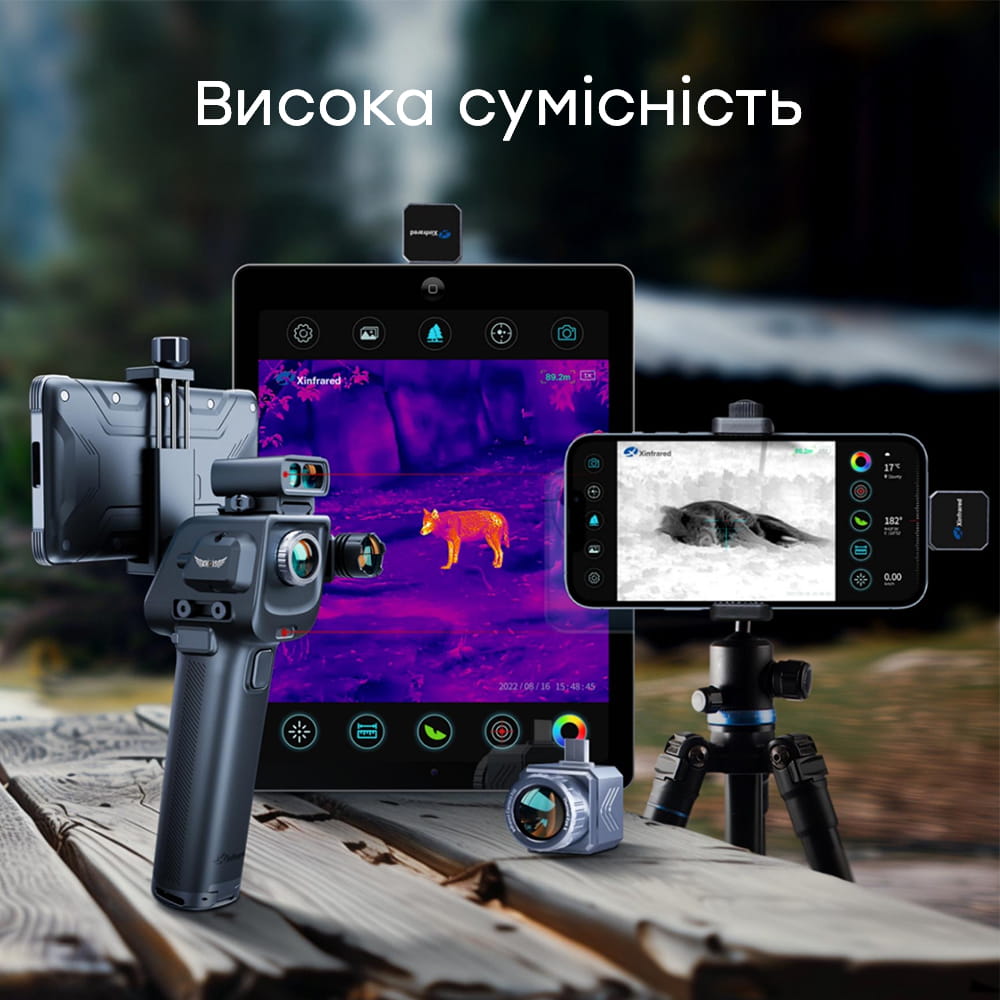 Тепловізор для смартфону XH15 + тримач/екран/далекомір Thermal Master Тепловізор для смартфону XH15 + тримач/екран/далекомір Thermal Master