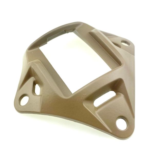 Металевий кронштейн платформа кріплення шрауд NVG Mount зірка на тактичний шолом,  Койот