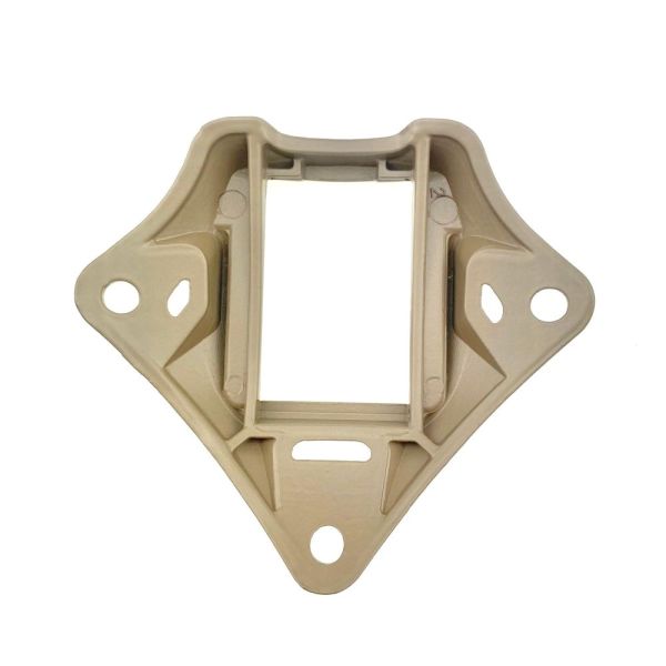 Металевий кронштейн платформа кріплення шрауд NVG Mount зірка на тактичний шолом,  Койот