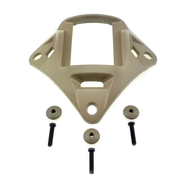 Металевий кронштейн платформа кріплення шрауд NVG Mount зірка на тактичний шолом,  Койот