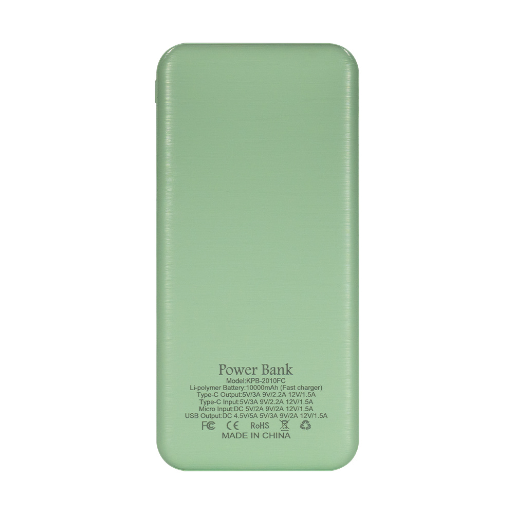 Power Bank KPB-2010FC (10000 mAh) Green Kraft Power Bank KPB-2010FC (10000 mAh) Green Kraft