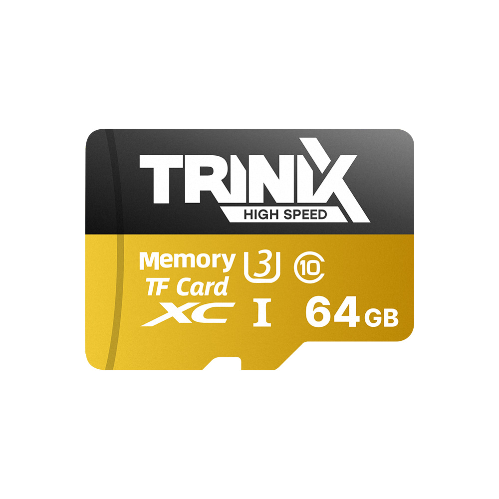 Карта пам'яті 64GB microSDXC (з SD адаптером) U3 V30 A1 Trinix