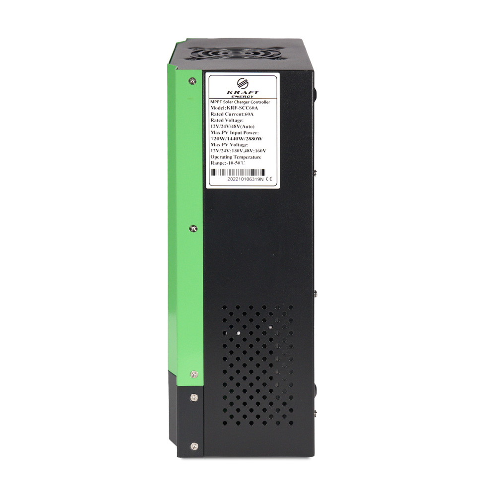 MPPT-контролер заряду для сонячної батареї KRF-SCC60A Kraft MPPT-контролер заряду для сонячної батареї KRF-SCC60A Kraft