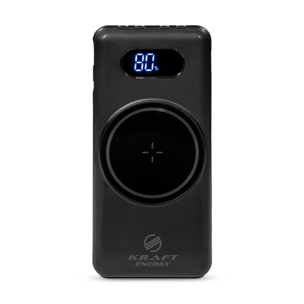 Power Bank KPB-1110W (10000 mAh) Black Kraft Power Bank KPB-1110W (10000 mAh) Black Kraft