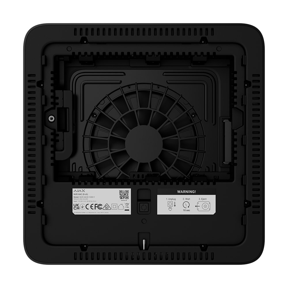 Мережевий відеореєстратор Ajax NVR HAC (8ch) 220V Black Мережевий відеореєстратор Ajax NVR HAC (8ch) 220V Black