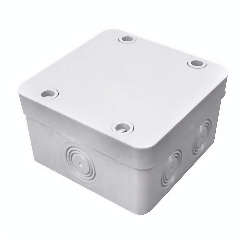 Коробка розподільна, сіра, гладкостінна, IP65, 100х100х50 (уп.60шт.) Courbi Коробка розподільна, сіра, гладкостінна, IP65, 100х100х50 (уп.60шт.) Courbi