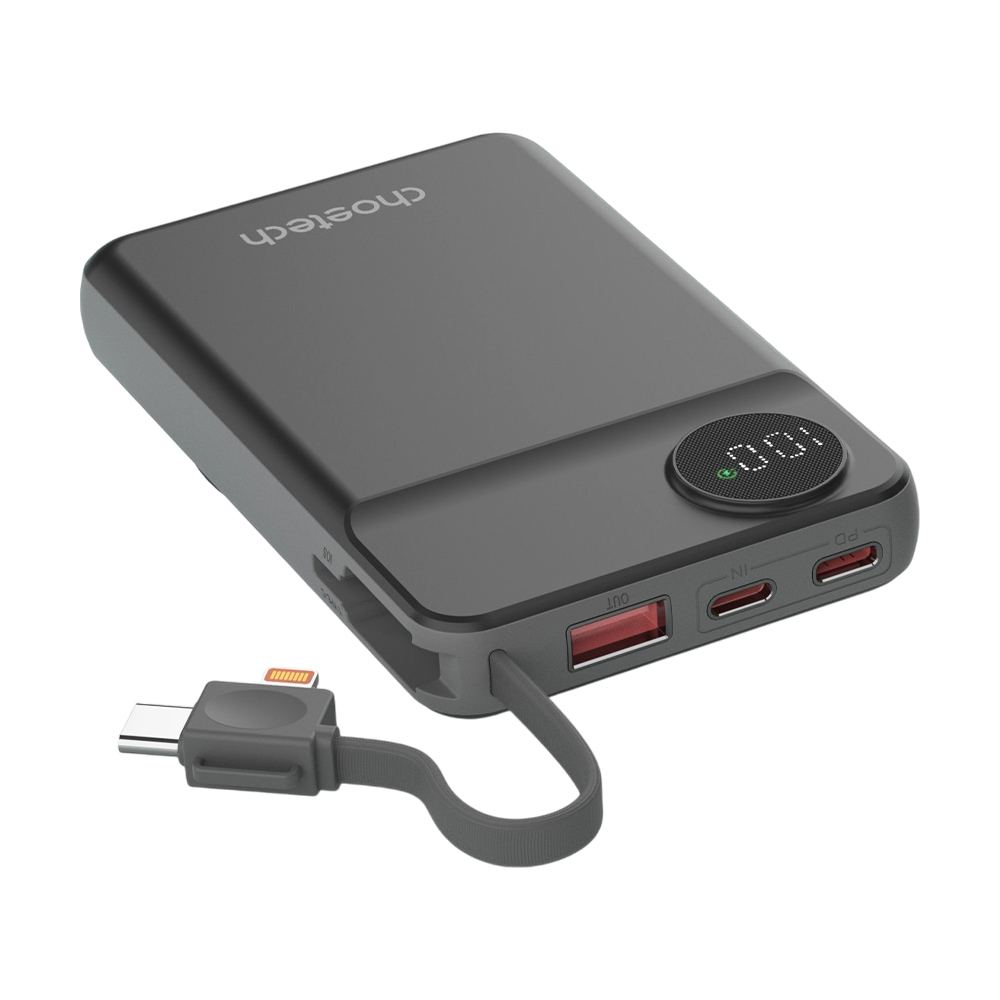 Power Bank B695 з магнітною зарядкою 10000mAh Black Choetech Power Bank B695 з магнітною зарядкою 10000mAh Black Choetech