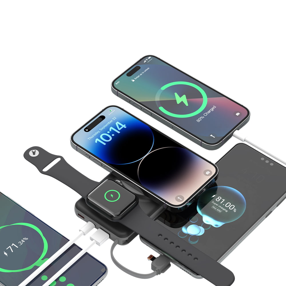 Power Bank B695 з магнітною зарядкою 10000mAh Black Choetech Power Bank B695 з магнітною зарядкою 10000mAh Black Choetech