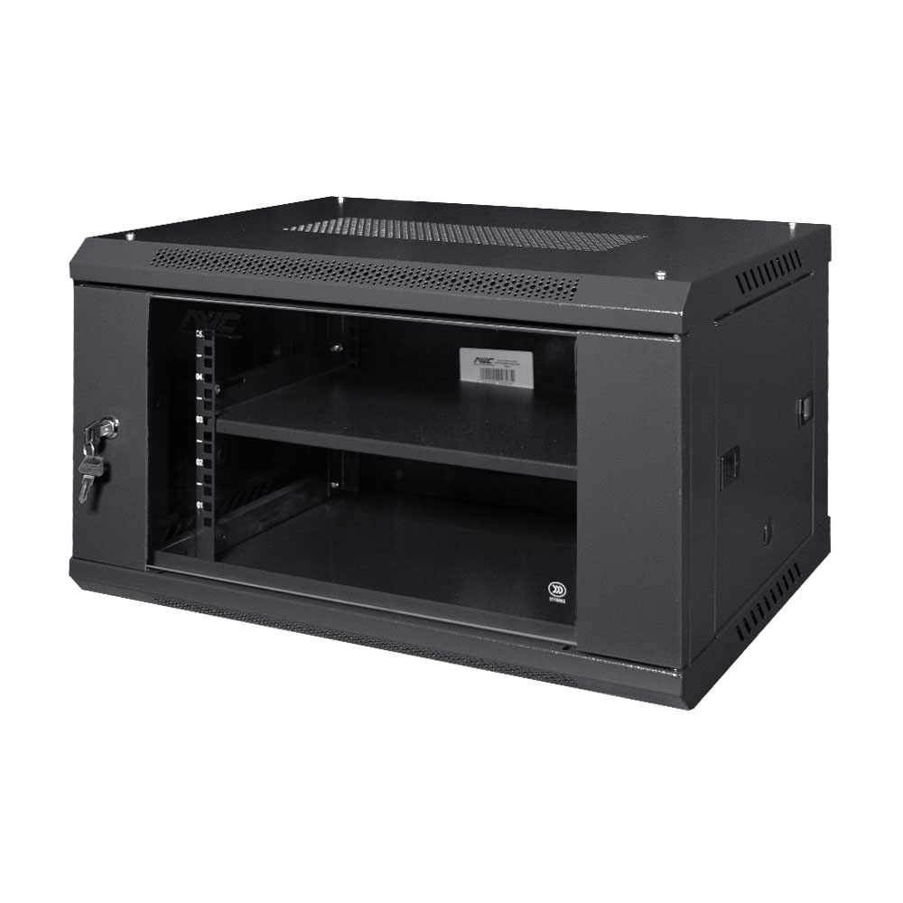 Комутаційна шафа NVC-6U/600x450x350 Black Комутаційна шафа NVC-6U/600x450x350 Black