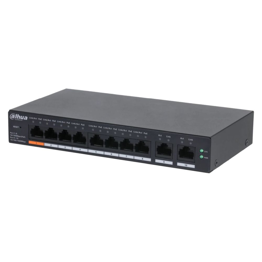 PoE комутатор DH-CS4010-8ET-60 Dahua PoE комутатор DH-CS4010-8ET-60 Dahua