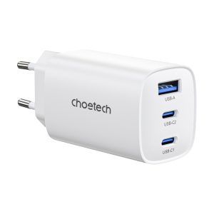 Адаптер PD9006 PD65W GAN A+2xC wall charger White Choetech
