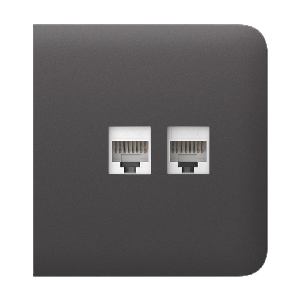 Фронтальна панель Ajax SideCover (LAN) grey Фронтальна панель Ajax SideCover (LAN) grey