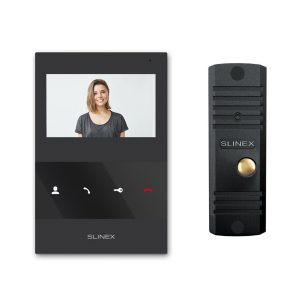 Комплект відеодомофону SQ-04M BLACK + ML-16HD BLACK Slinex