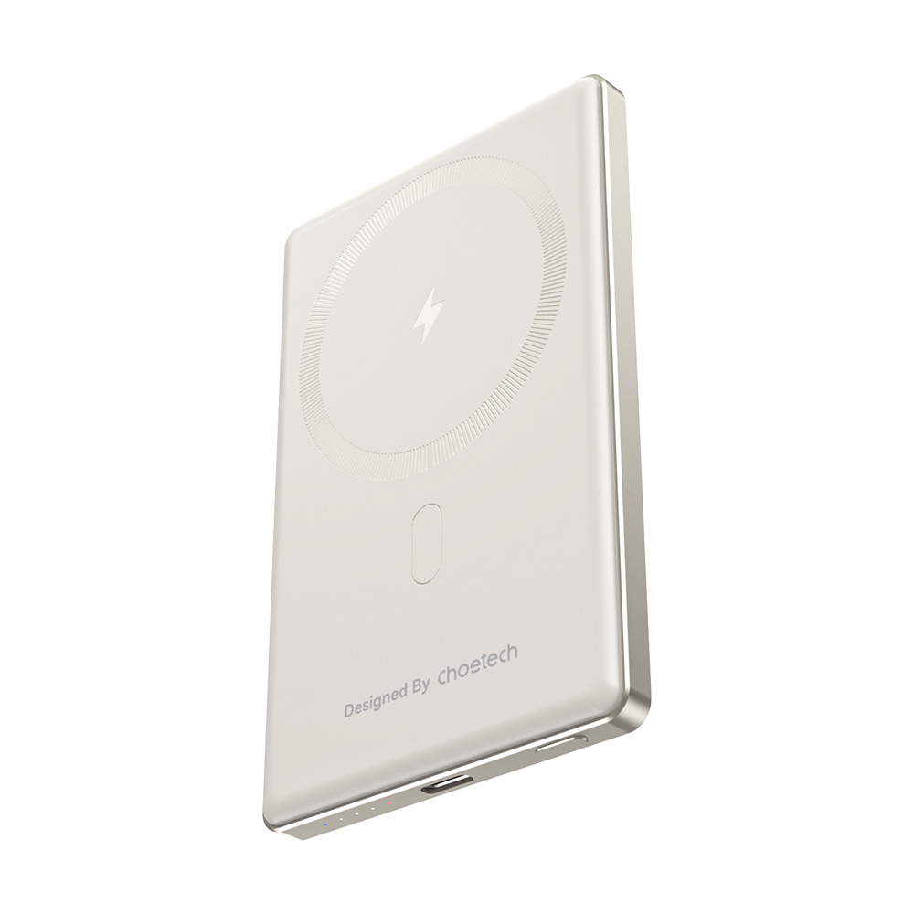 Power Bank B738 з магнітною зарядкою 5000mAh White Choetech Power Bank B738 з магнітною зарядкою 5000mAh White Choetech