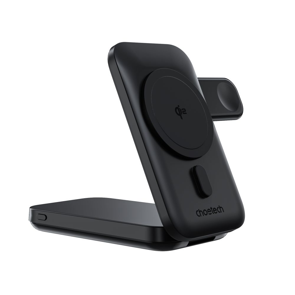 Power Bank D750 3в1 з магнітною зарядкою та підставкою 10000mAh Black Choetech