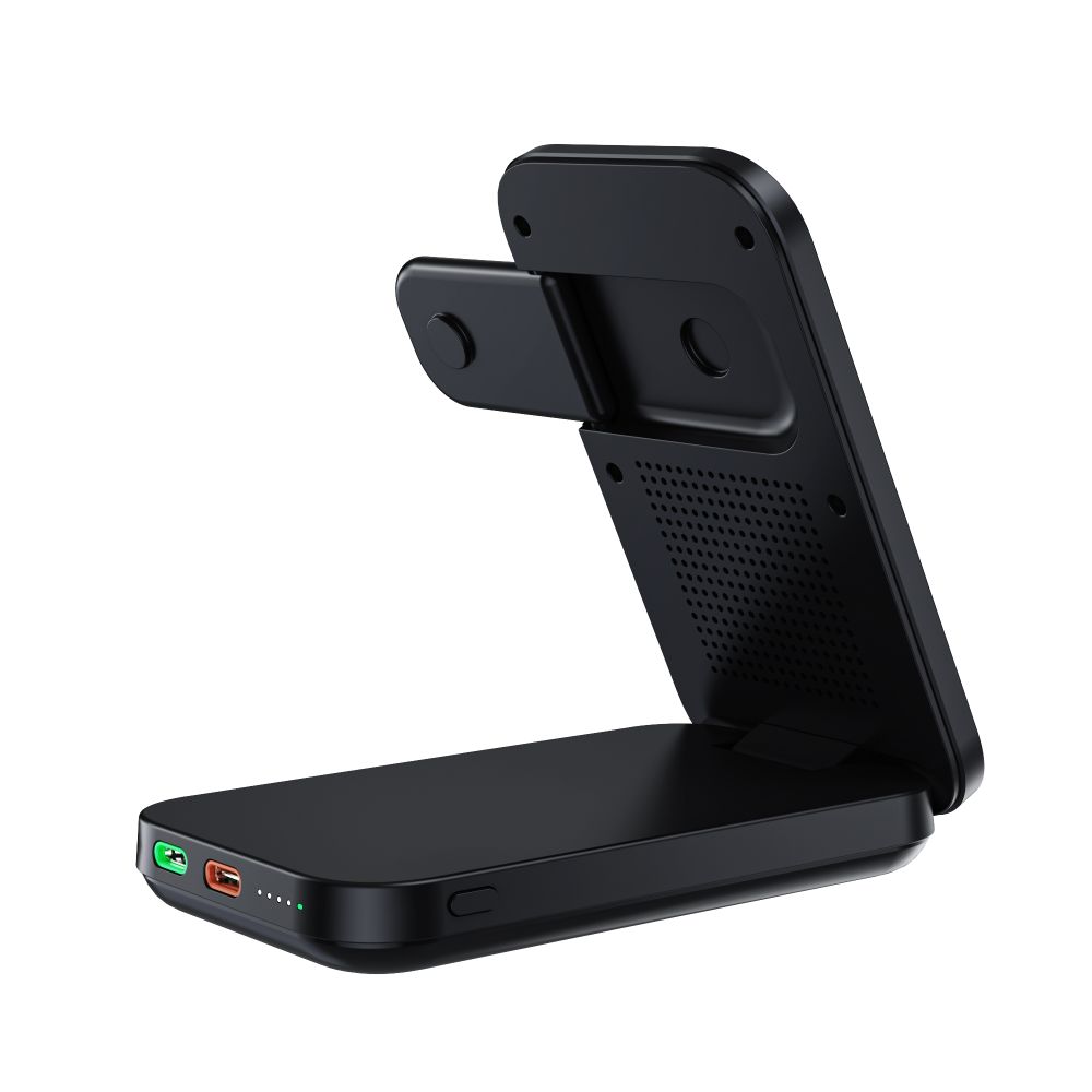 Power Bank D750 3в1 з магнітною зарядкою та підставкою 10000mAh Black Choetech