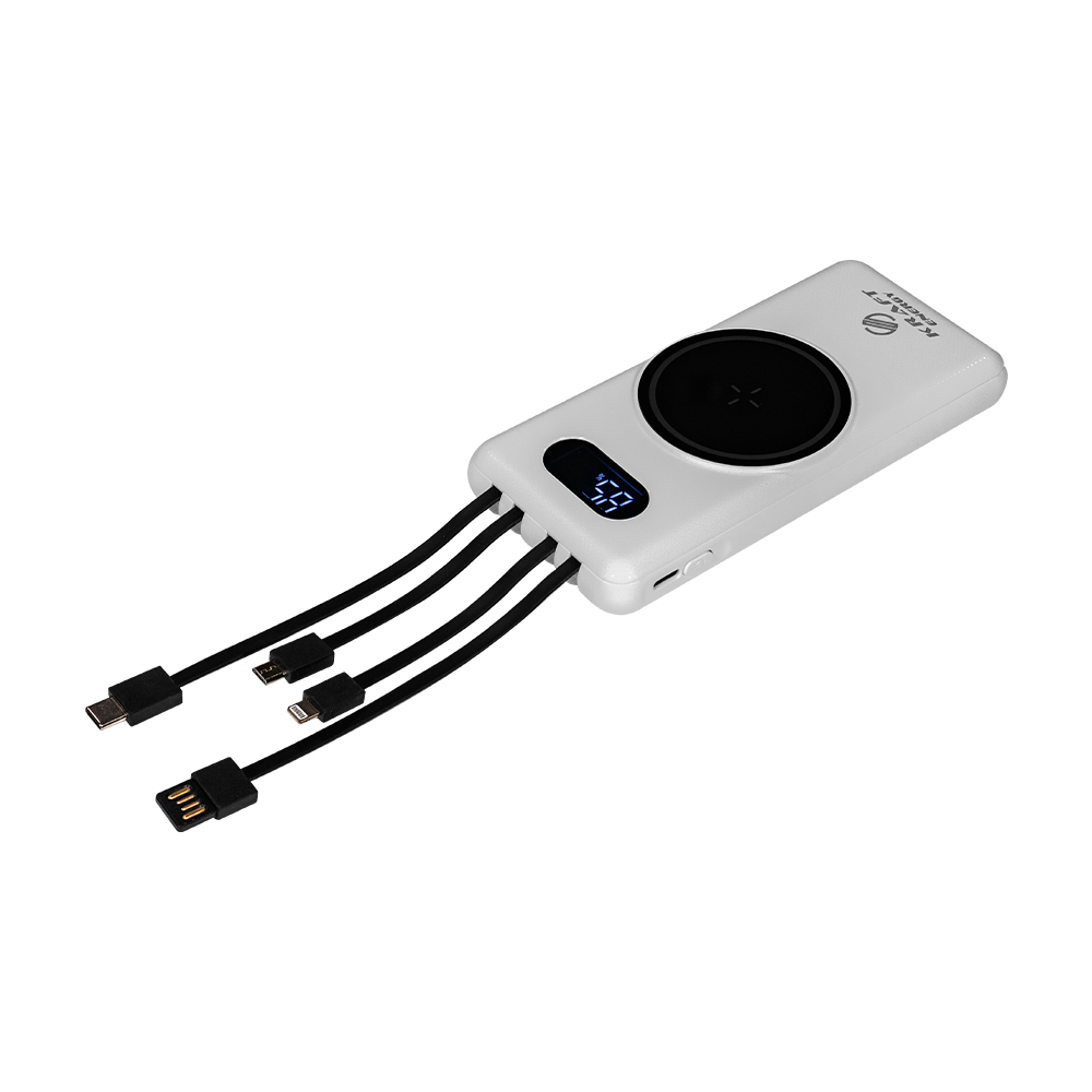 Power Bank KPB-1110W (10000 mAh) White Kraft Power Bank KPB-1110W (10000 mAh) White Kraft