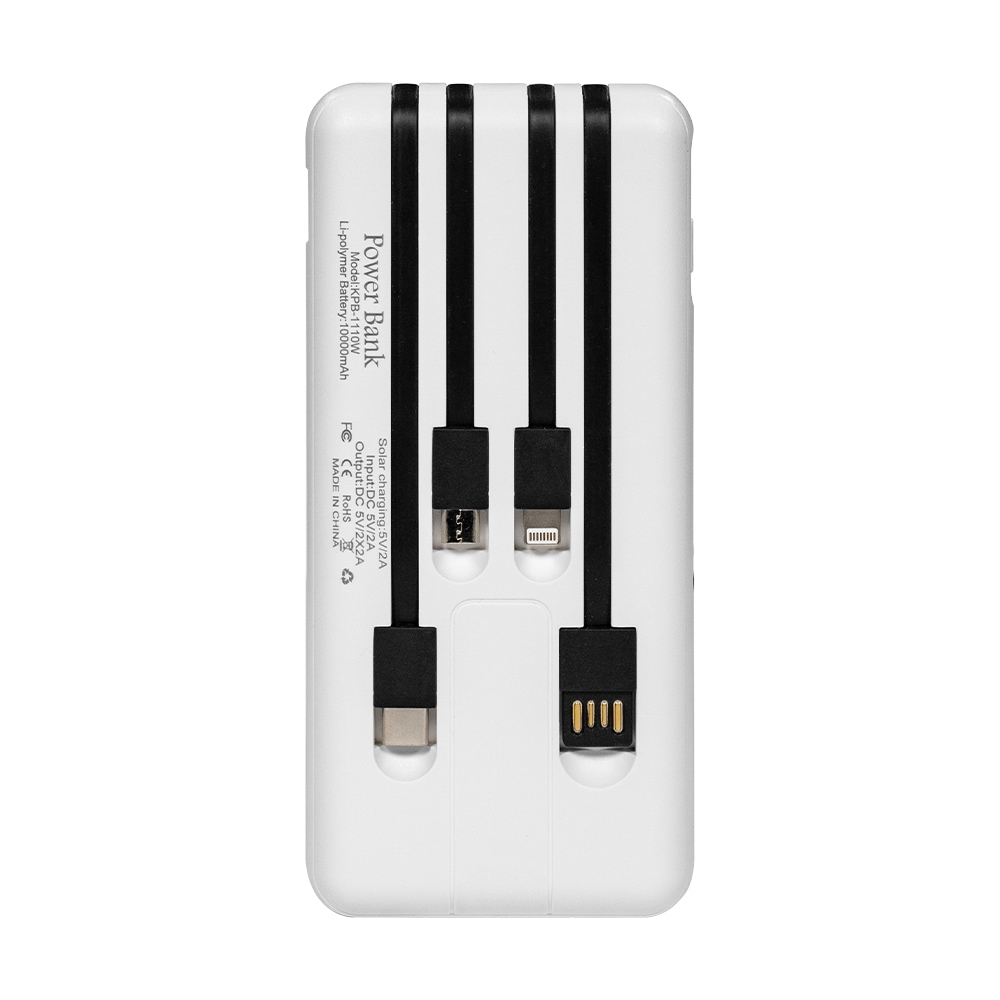 Power Bank KPB-1110W (10000 mAh) White Kraft Power Bank KPB-1110W (10000 mAh) White Kraft