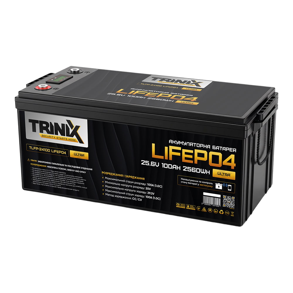 Акумуляторна батарея 100 Ah 24V TLFP-24100 Ultra LiFePO4 TRINIX Акумуляторна батарея 100 Ah 24V TLFP-24100 Ultra LiFePO4 TRINIX