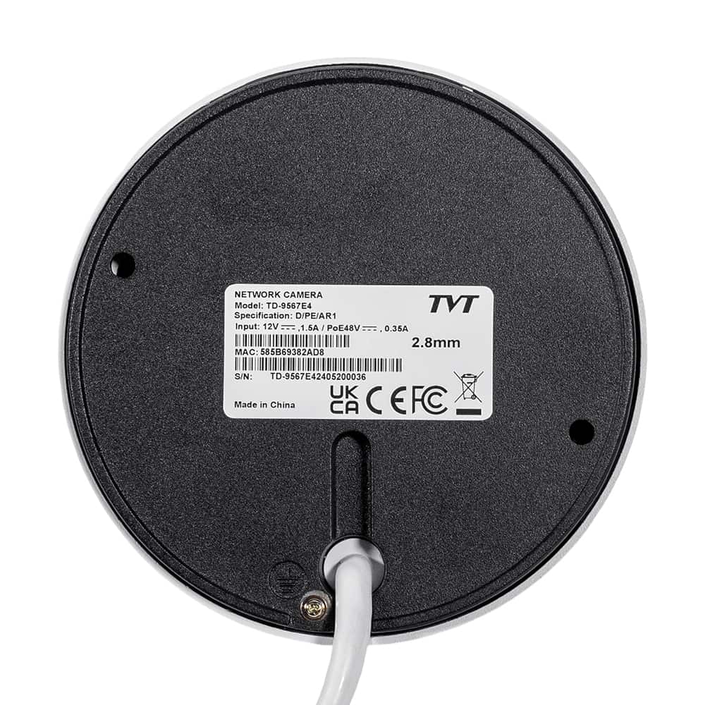 Відеокамера TD-9567E4(D/PE/AR1) WHITE TVT 6Mp f=2.8 мм Відеокамера TD-9567E4(D/PE/AR1) WHITE TVT 6Mp f=2.8 мм