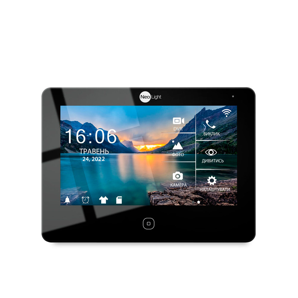 Відеодомофон ALPHA IPW BLACK Neolight Відеодомофон ALPHA IPW BLACK Neolight