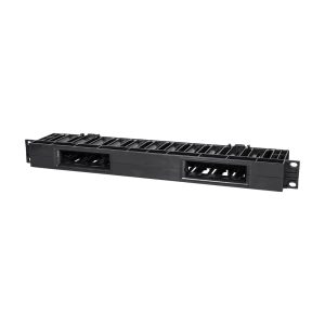 Кабельний організатор TRX-1U/CM-HP Black Trinix horizontal горизонтальний пластиковий