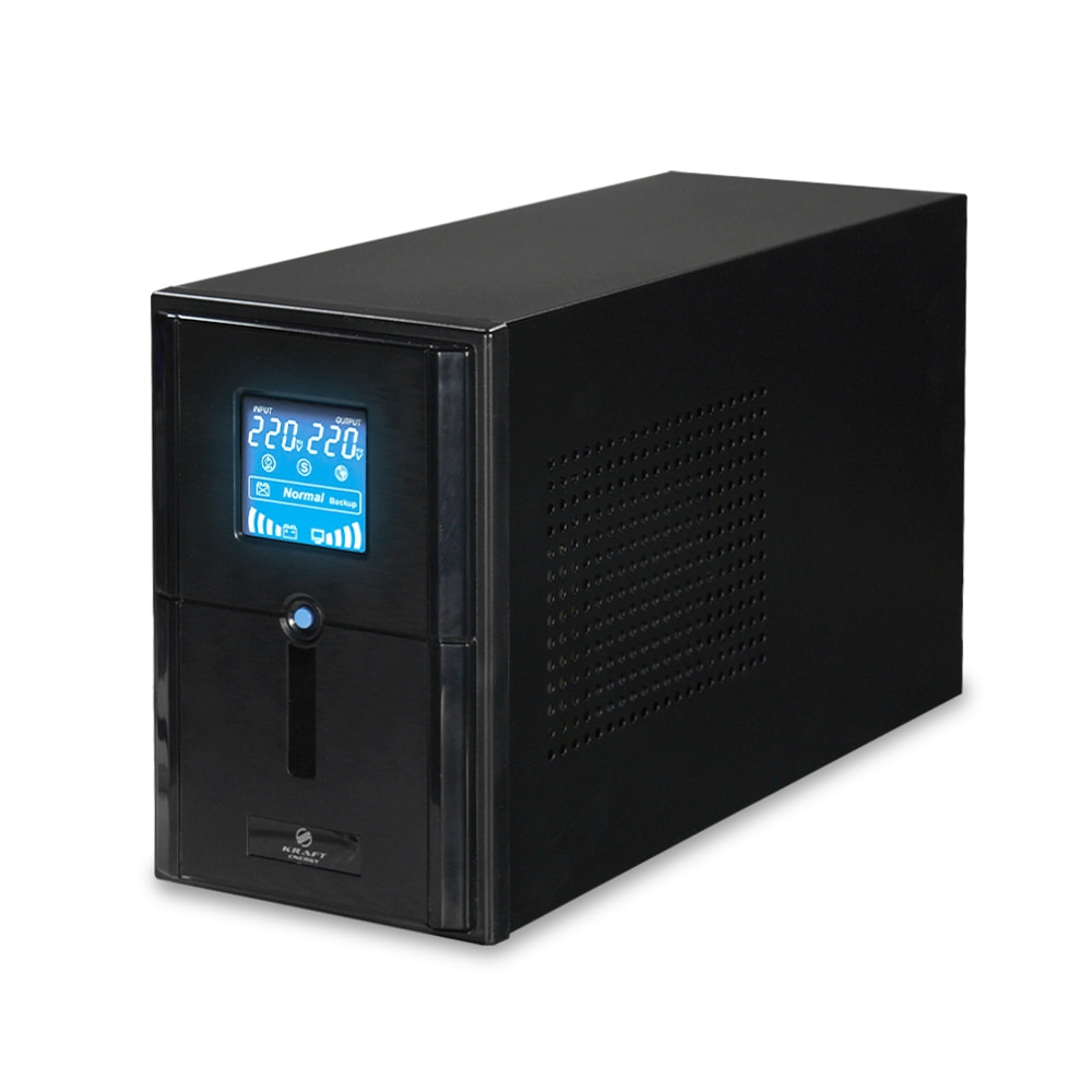 Джерело безперебійного живлення KRF-PSW1000VA/800W(LCD)24V UPS Kraft Джерело безперебійного живлення KRF-PSW1000VA/800W(LCD)24V UPS Kraft