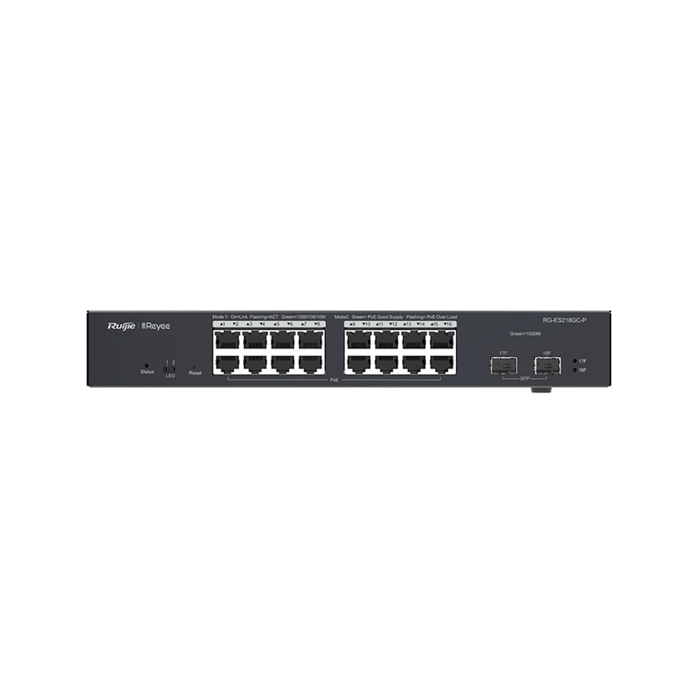 PoE комутатор RG-ES218GC-P Ruijie PoE комутатор RG-ES218GC-P Ruijie
