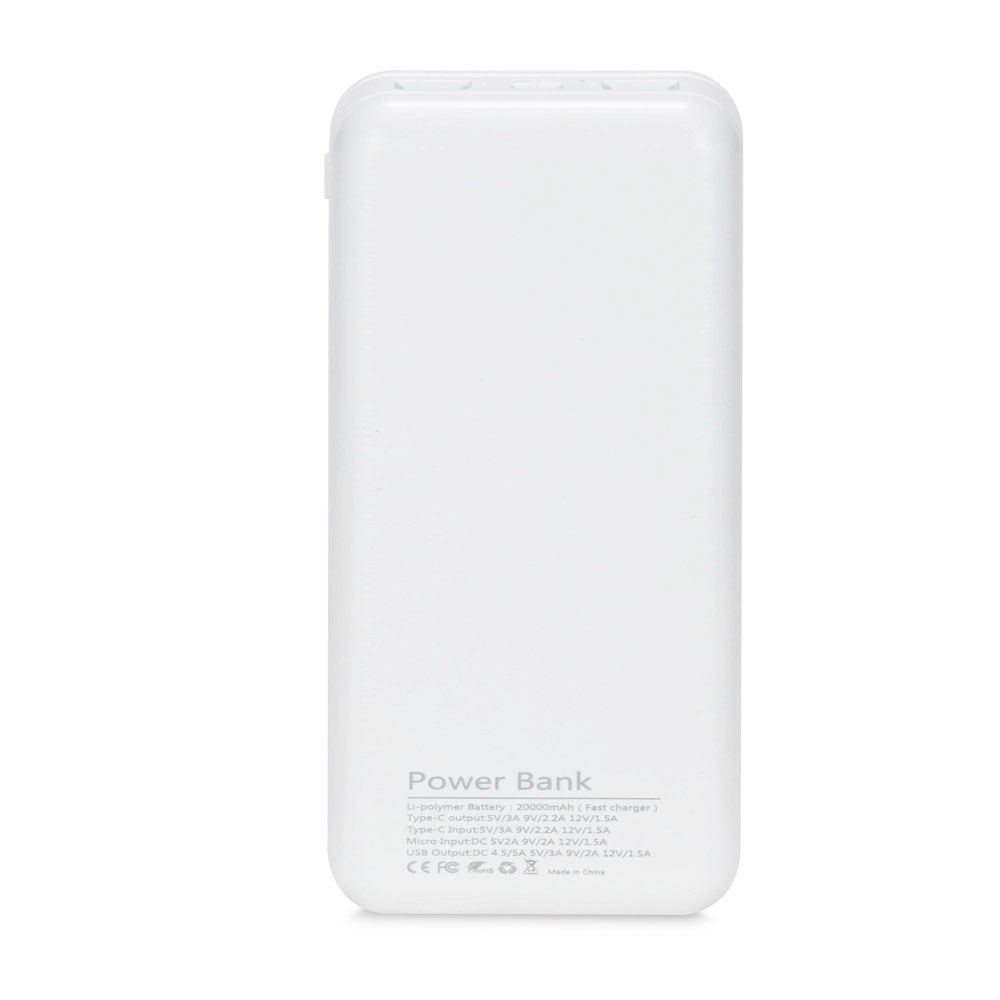 Power Bank KPB-2020FC (20000 mAh) White Kraft